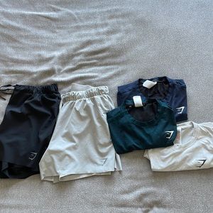 Gymshark Shorts T-Shirts Like New Size Medium
